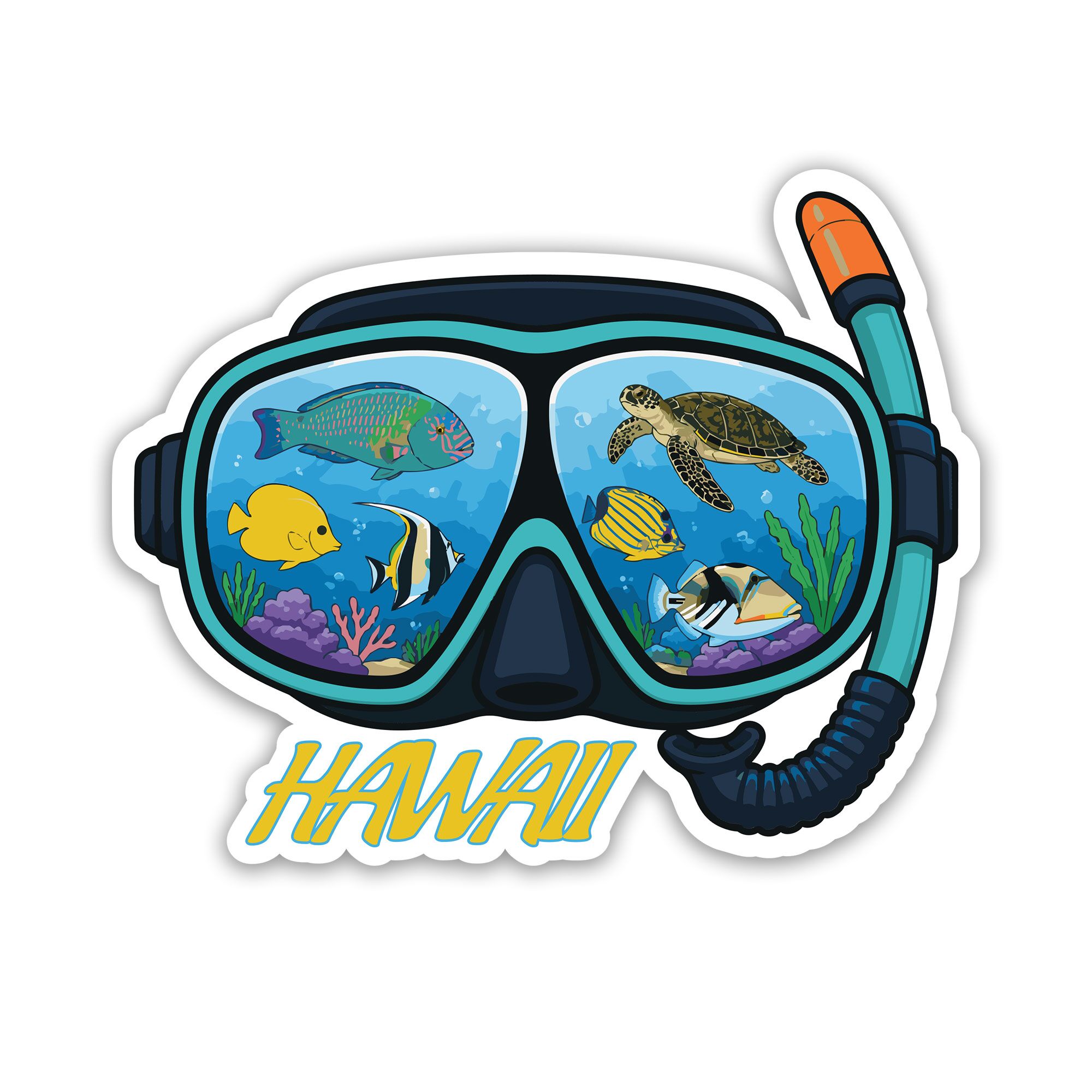Hawaii Snorkeling sticker