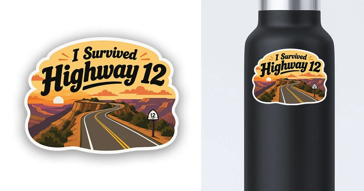 I survived Highway 12 Sticker Preview