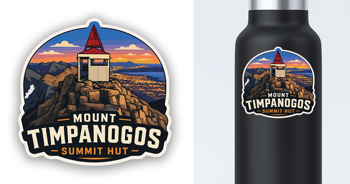 Mount Timpanogos Sticker Summit Hut Preview