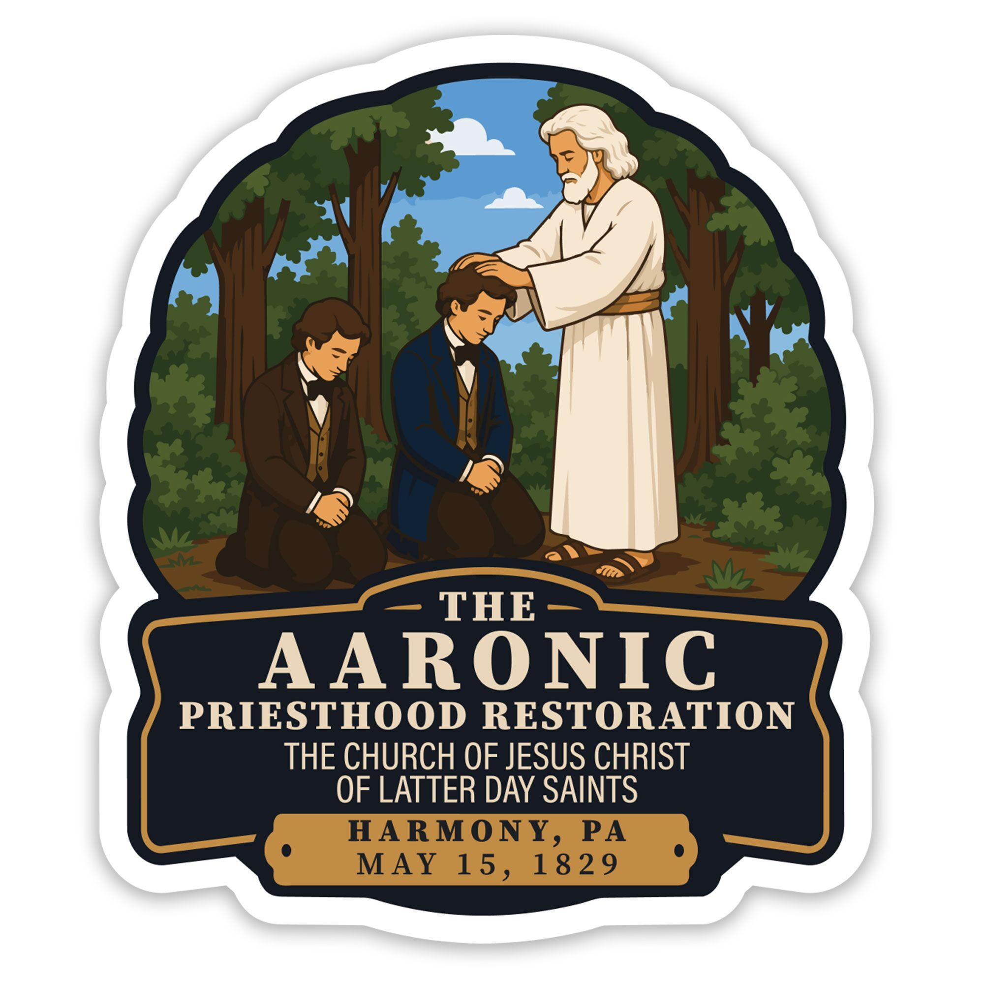 Aaronic Priesthood Restoration sticker LDS