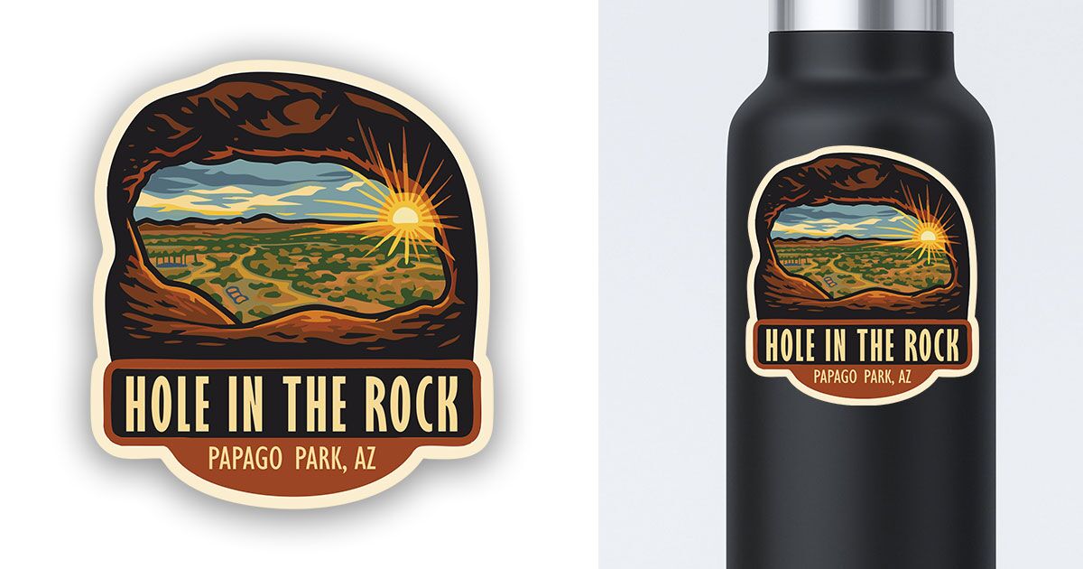 Hole in the Rock Sticker Arizona Preview