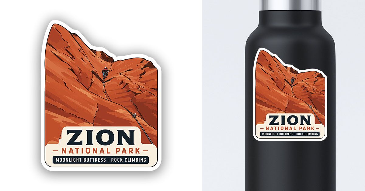 Moonlight Buttress Zion Sticker Preview