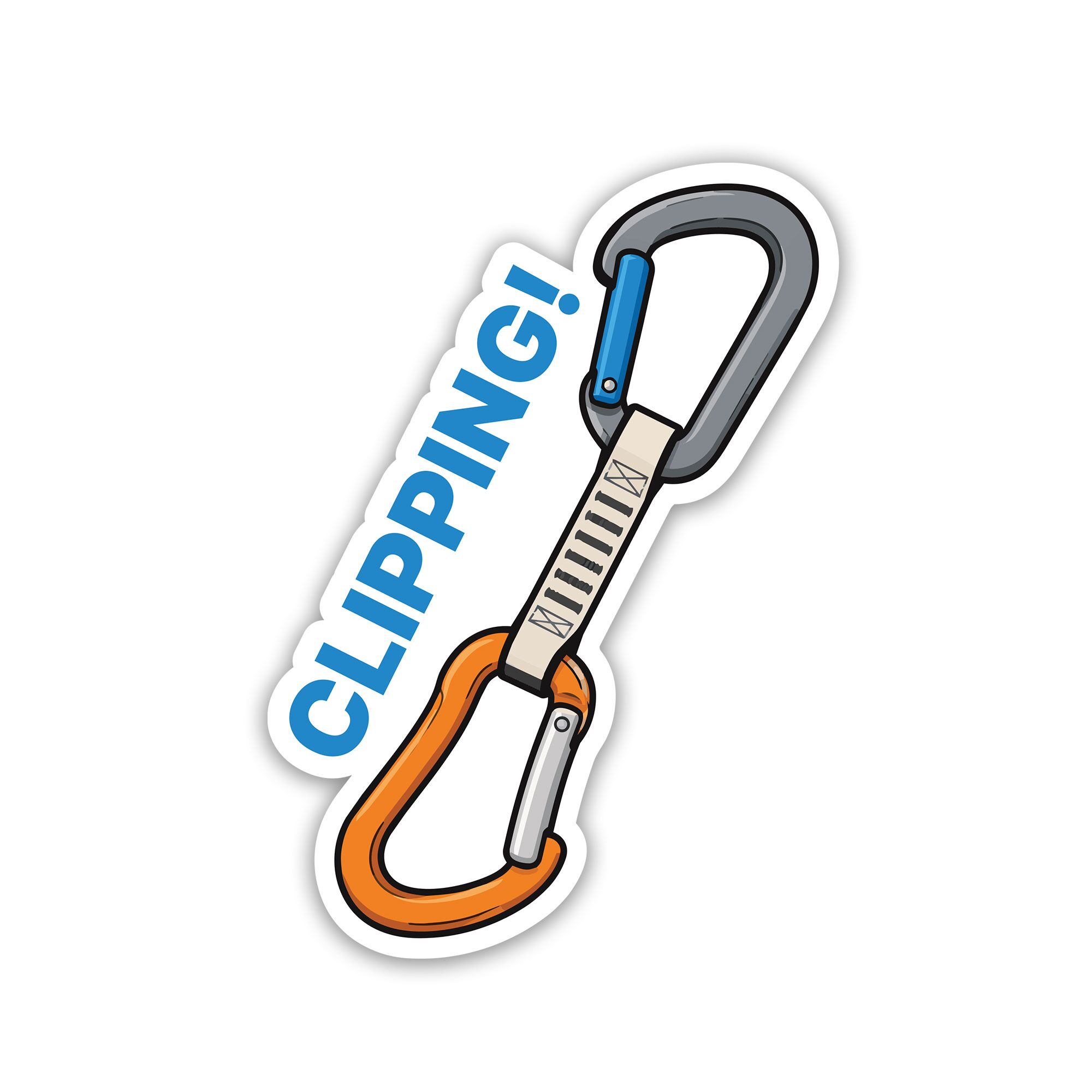 Rock Climbing Sticker Clipping Quickdraw