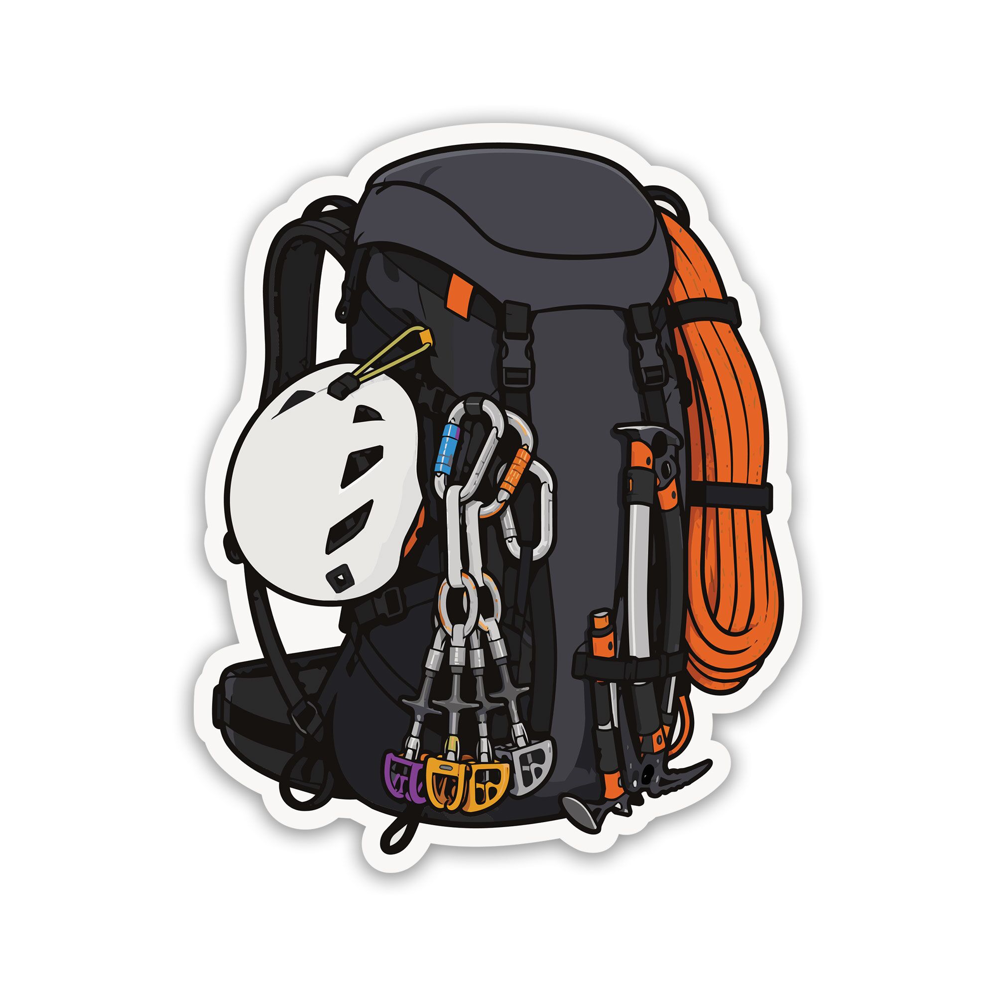 Rock Climbing Sticker Rock Climbing Backpack