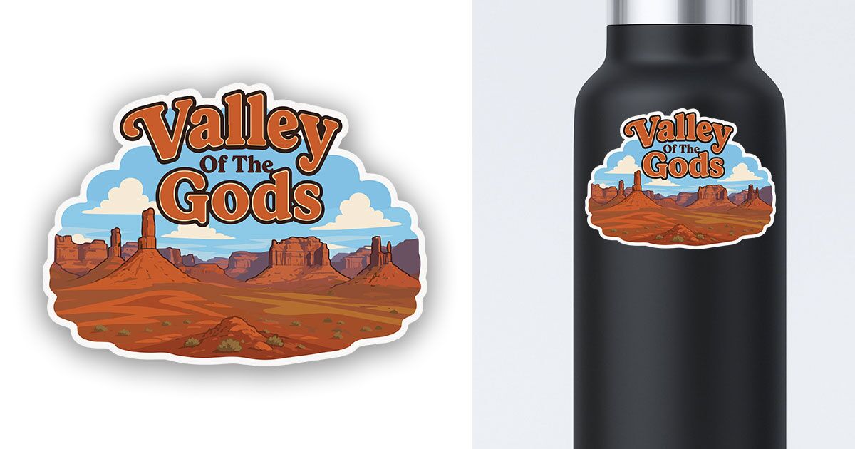 Valley of the Gods Sticker Utah Preview
