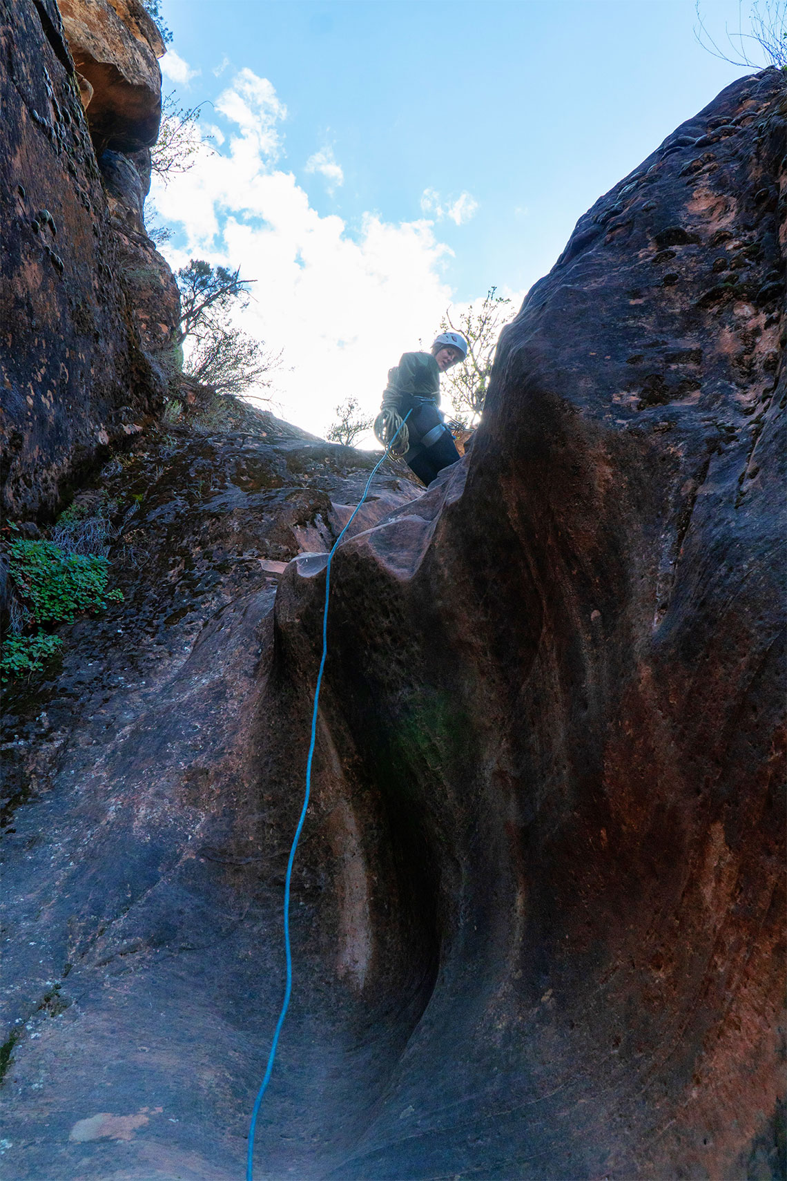 Last part of rappel 3 in Boltergeist Canyon