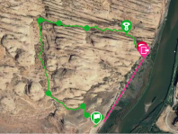 Bow and Arrow canyon route