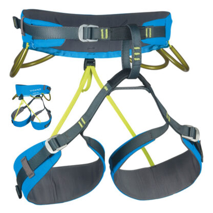 CAMP Energy CR 3 Rock Climbing Harness Blue and Gray