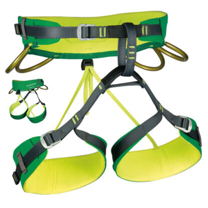 CAMP Energy CR 3 Rock Climbing Harness Green and Yellow