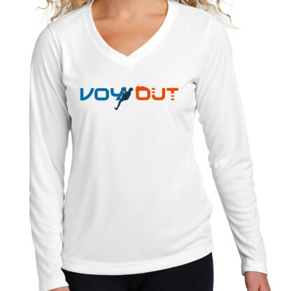 Long Sleeve Rock Climbing Shirt Women's Voy Out White