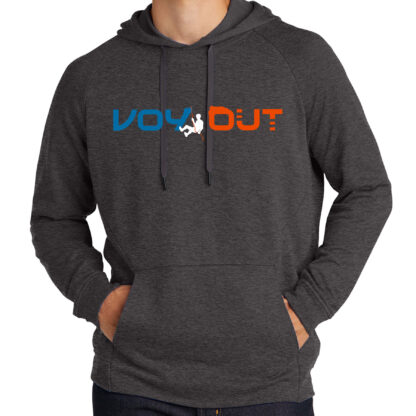 Canyoneering Hoodie Unisex light weight Voy Out Heathered Black