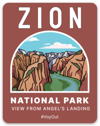 Zion National Park Sticker