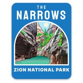 The Narrows Zion National Park Sticker