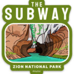 The Subway Zion Sticker Kelly Green