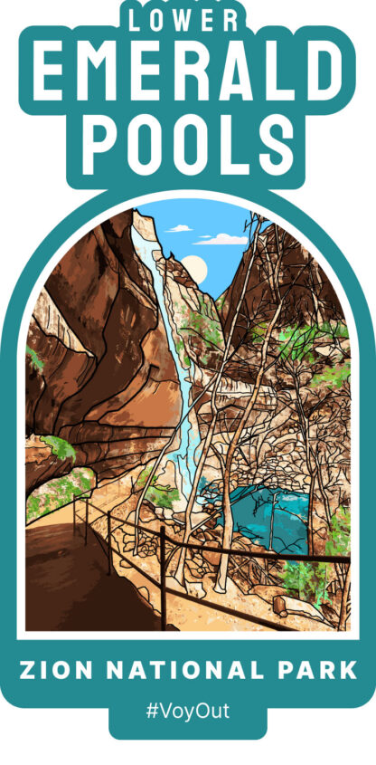 Lower Emerald Pools Sticker