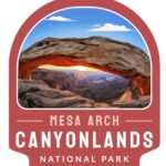 Canyonlands National Park Sticker Red