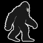 Bigfoot silhouette sticker