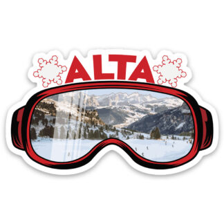 Ski Goggles Sticker Alta Ski Resort