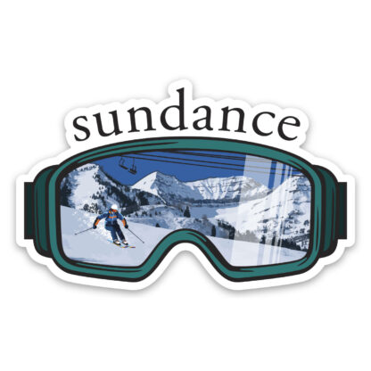 ski goggles sticker Sundance utah