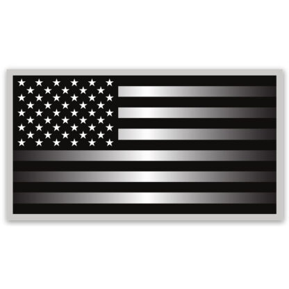 Black USA flag sticker shiny