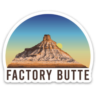 Factory Butte Sticker Sunrise