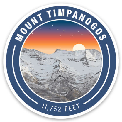 Mount Timpanogos sticker sunrise