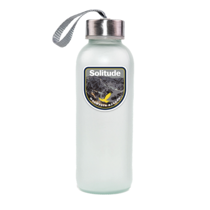 Solitude Mountain Resort Sticker on water bottle