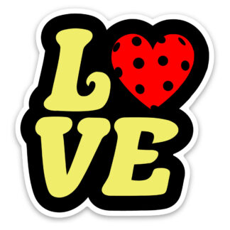 Pickleball Sticker love