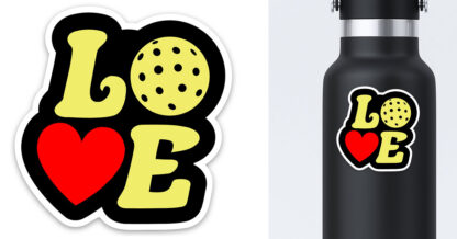 Pickleball sticker heart preview