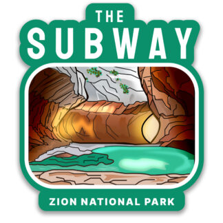 The Subway Zion National Park Sticker