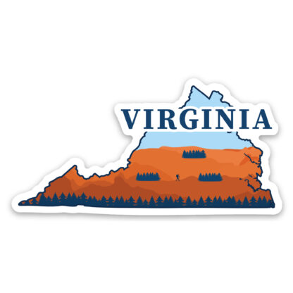 Virginia Sticker Orange