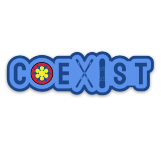 Brighton Ski Resort Coexist Sticker