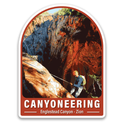 Cayoneering sticker Englestead Canyon Zion