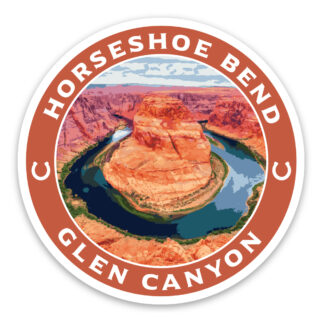 Horseshoe bend sticker