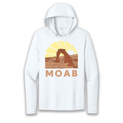 Moab Sun Hoodie White